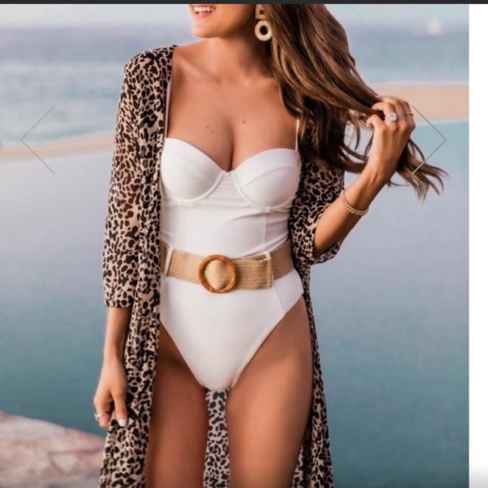 XS White One Piece SwimSuit